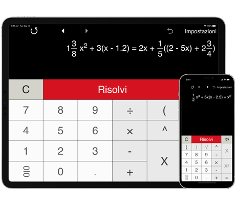 Risolutore di equazioni 4in1 - calcolatore